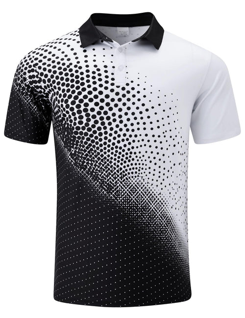 AeroSwing Men's Dot Print Golf Polo