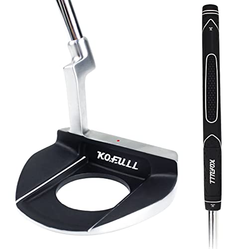 KOFULL Golf Putter-Golf Putters for Men Right Handed Golf Mens Putter Mens Putters Right Hand Men Golf Putter with Ball Picking Function Stainless Steel Head & Shaft for Golf Putting