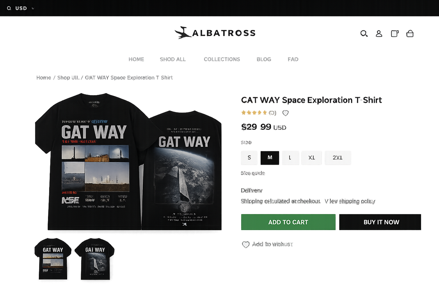 GAT WAY Space Exploration T-Shirt preview