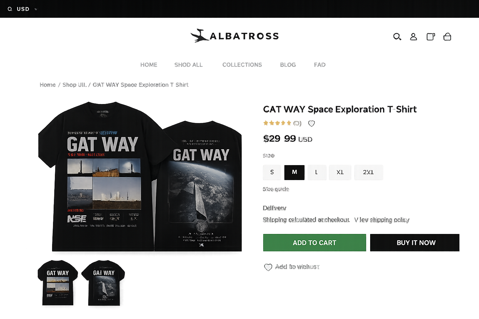 GAT WAY Space Exploration T-Shirt preview