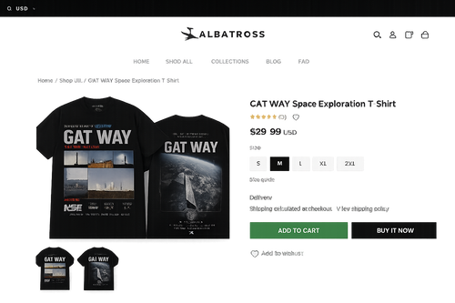 GAT WAY Space Exploration T-Shirt preview